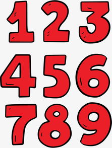 打造萌趣紅色卡通數(shù)字 從1到9的數(shù)字動漫制作指南